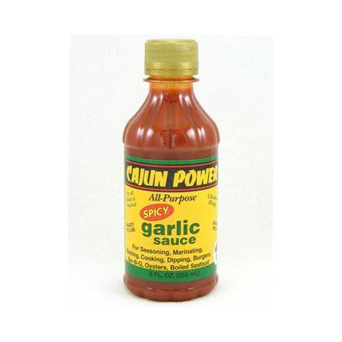 Cajun Power Spicy Garlic All Purpose Sauce 8oz (Pack of 3)