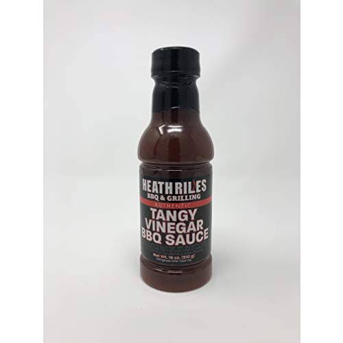 Heath Riles BBQ Tangy Vinegar Barbecue Sauce, Champion Pitmaster Recipe, Bottle 16 oz.