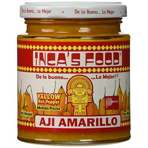 Inca’s Food Aji Amarillo Paste - Hot Yellow Peruvian Pepper Paste 7.5 oz (3 PACK)