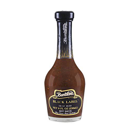 Bunsters Hot Ones Hot Sauce - Black Label 16/10 Heat Chili Pepper Sauce - Extreme Heat Around 99,000 on the Scoville Scale - Packed with Aussie Fruit and Veg