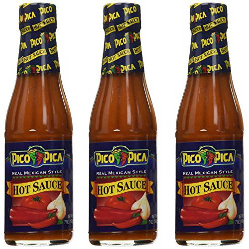 Pico Pica Mexican Hot Sauce 7 Oz (Pack of 3)