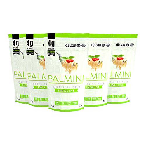 Palmini Low Carb Linguine | 4g of Carbs | As Seen On Shark Tank | Hearts of Palm Pasta (12 Ounce - Pack of 6)