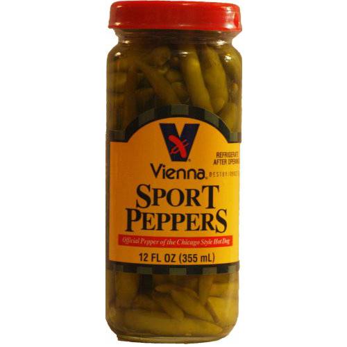 Vienna Sport Peppers, 12 OZ, for Chicago Dogs