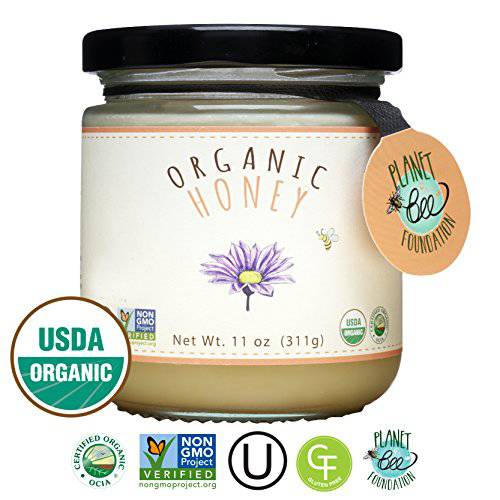 GREENBOW Organic Honey - 100% USDA Certified Organic, Gluten Free, Non-GMO Organic Honey - Whole Food Organic Honey – 11oz (311g)