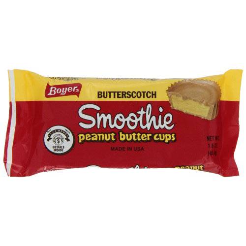 Boyer Candy Co Butterscotch Peanut Butter Smoothie Cup, 1.6-Ounce Packages (Pack of 24)