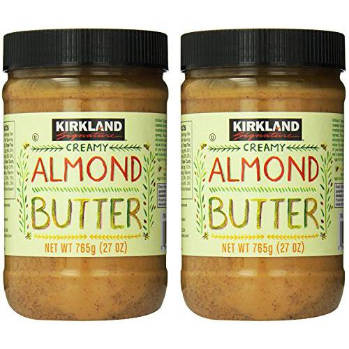 KIRKLAND SIGNATURE Creamy Almond Butter, 1.68 Pound (Pack of 2)