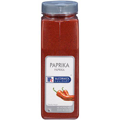 McCormick Culinary Paprika, 18 oz - One 18 Ounce Container of Sweet Paprika Seasoning, Perfect with Chicken, Pork, Beef Marinades and Dressings