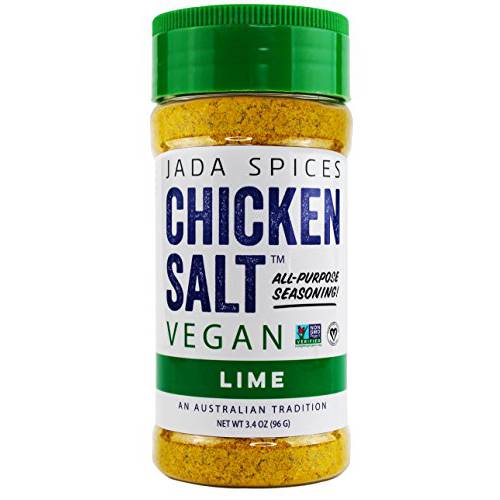 JADA Spices Chicken Salt Spice and Seasoning - Lime Flavor - Vegan, Keto & Paleo Friendly - Perfect for Cooking, BBQ, Grilling, Rubs, Popcorn and more - Preservative & Additive Free