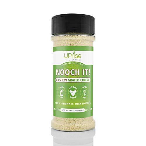 NOOCH IT Fair Trade Dairy-Free Cashew Grated Cheeze | Vegan Parmesan ● Tasty Cheese Alternative | 4oz (Vegan Parm, Gluten-Free)
