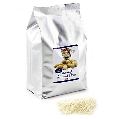Oh Nuts Blanched Almond Flour | All-Natural Wheat Substitute for Baking Delights Desserts Macarons, Marzipan | All-Purpose Kosher, Vegan, Paleo and Keto Friendly Diets, Gluten-Free (2.0 Pounds)
