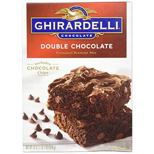 GHIRARDELLI Double Chocolate Premium Brownie Mix, 18 Oz