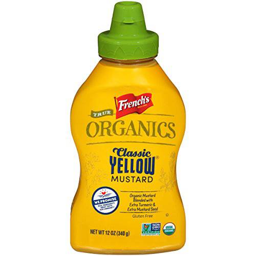 French’s True Organics Classic Yellow Mustard, 12 oz (Pack of 12)