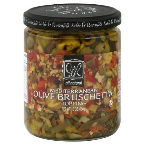 Sable and Rosenfeld Bruschetta Olive Topping, 16 Ounce - 6 per case.