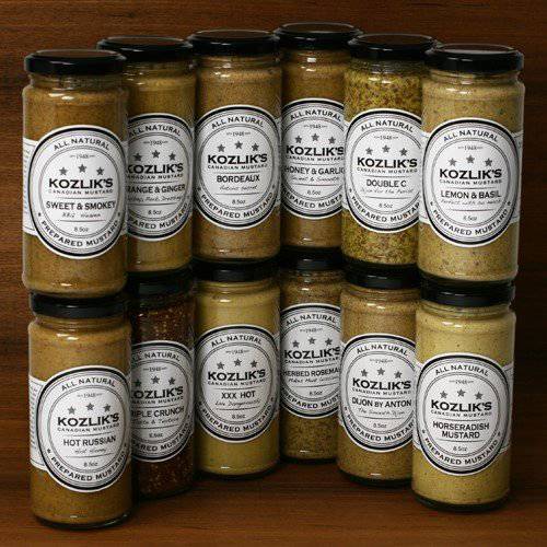 Kozliks Dijon Classique Hot Brown Yellow Natural Gluten Free Non-GMO Mustard, 8.5oz Jar …