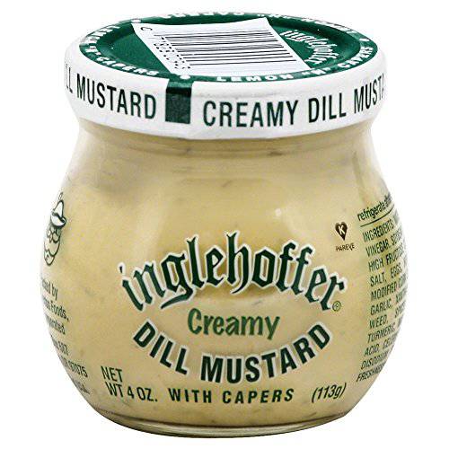 Inglehoffer Creamy Dill Mustard 4.0 OZ (Pack of 2)