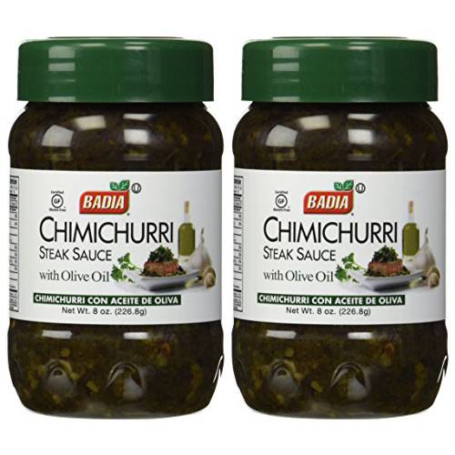 Badia Chimichurri Steak Sauce with Olive Oil, 8 oz (2 Pack)