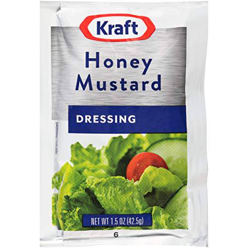 Kraft Honey Mustard Salad Dressing Single Serve (60 ct Casepack, 1.5 oz Packets)