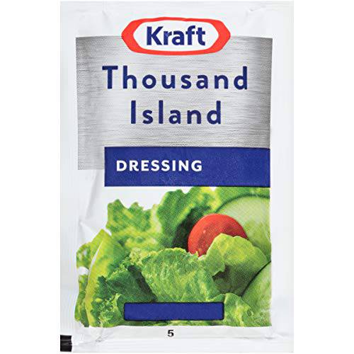 Kraft Thousand Island Single Serve Salad Dressing, 1.5 oz Packets (Pack of 60)