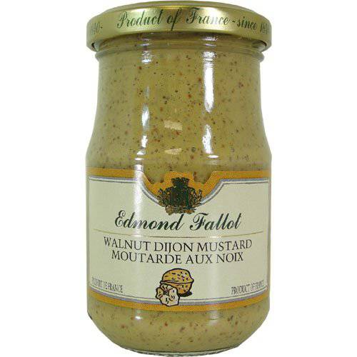 Fallot Walnut Mustard - Dijon Mustard with Nuts 7 oz Jar