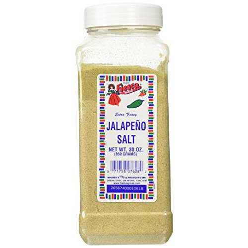 Bolner’s Fiesta Extra Fancy Jalapeno Salt, 30 Oz.