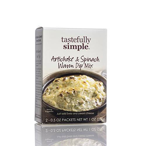 Tastefully Simple Artichoke and Spinach Warm Dip Mix, 0.5 Ounce (Pack of 2)