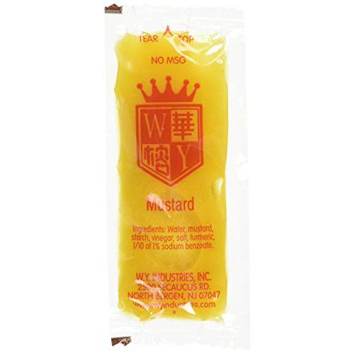 W.Y. INDUSTRIES 200 Packets Chinese Yellow Mustard, 0.28 Ounce (Pack of 200)