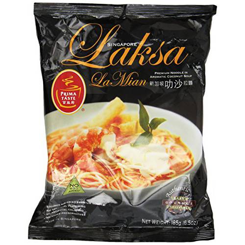 Prima Taste Laksa La Mian, 185g, (Pack of 6)