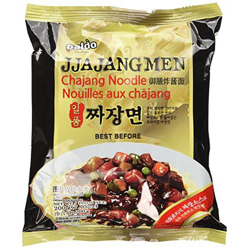 Paldo Fun & Yum Ilpoom Jjajangmen Chajang Noodle, Pack of 4, Traditional Brothless Chajang Ramen