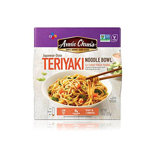 Annie Chun’s Noodle Bowl, Teriyaki, Non-GMO, Vegan, 7.8 Ounce