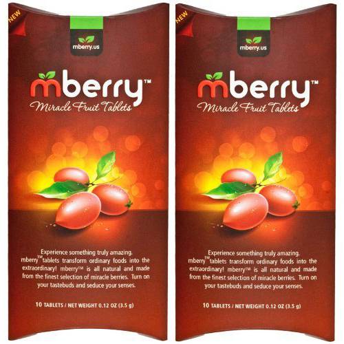 mberry Miracle Fruit Tablets, 10-Count (Pack of 2)