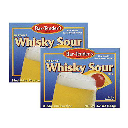 Bar-Tender’s Instant Cocktail Drink Mixes 8 ct Boxes (Pack of 2) (Whisky Sour 2 Pack)