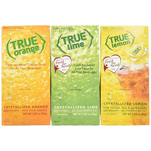 True Lemon, True Lime & True Orange Dispenser Packets 100ct each (3pk)