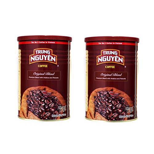 2 (Two) CANS of Trung Nguyen PREMIUM BLEND Vietnamese coffee - 15 oz/425g can