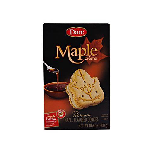 Dare Foods Maple Leaf Creme Cookies 3 /10.6 Ounce Boxes