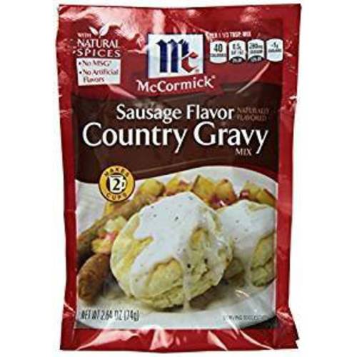 McCormick Country Gravy Mix, Sausage Flavor, 2.64 oz(Pack of 5)