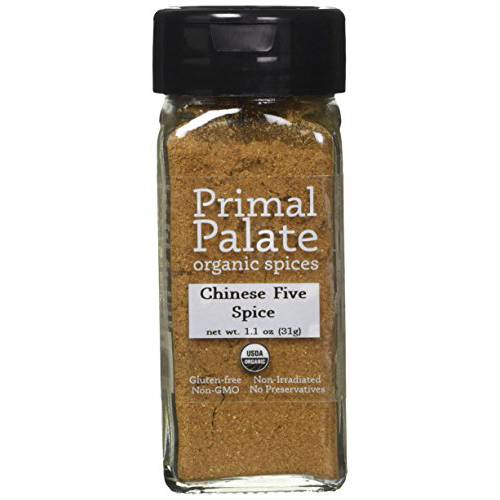 Primal Palate Organic Spices Chinese Five Spice, Certified Organic, 1.1 oz Bottle