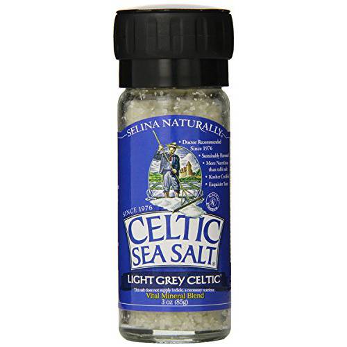 Celtic Sea Salt Light Grey Celtic Large Grinder, Sea Salt, 3 Ounce (Pack of 2)