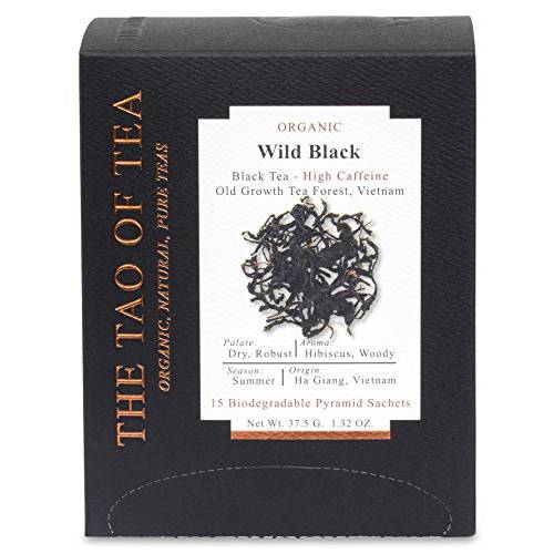 The Tao of Tea Wild Black Box Pyramid Sachets, 1.32 Ounce