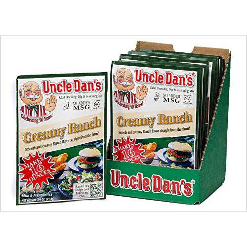 Uncle Dan’s, Creamy Ranch | Singles Case – 12 Count (Pack of 1)