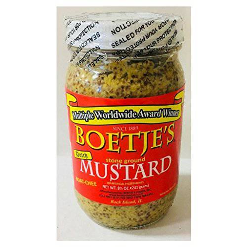 Boetje Foods Inc. Mustard, Dutch, 8.50 Ounce (Pack of 6)
