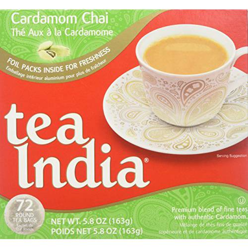 Tea India Premium Red Box (72 Round Bags)
