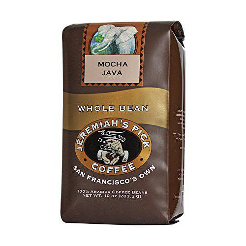Jeremiah’s Pick Coffee Mocha Java Whole Bean Coffee, 10-Ounce Bags (Pack of 3)