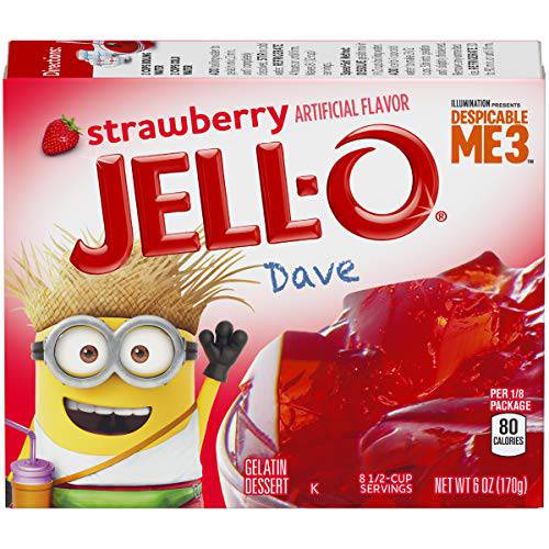 Jell-O Strawberry Gelatin Dessert (6 oz Box)