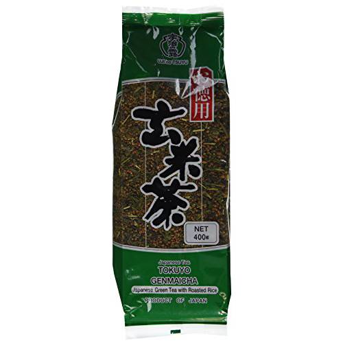 Ujinotsuyu Japanese Loose Brown Rice Green Tea - Twin Packs - 2x 14.01 Oz - Genmai Cha (Genmaicha)