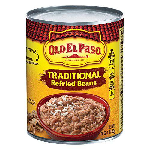 Old El Paso Traditional Refried Beans, 16 oz. (Pack of 12)
