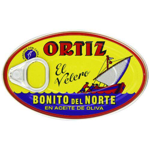 Ortiz Bonito Del Norte - White Tuna in Olive Oil, 3.95-Ounce Tins (Pack of 4)