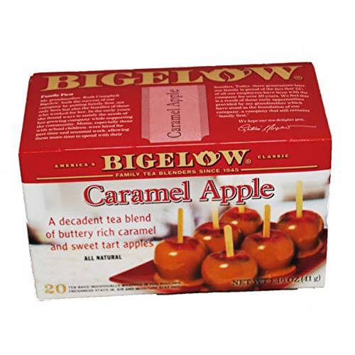 Bigelow Caramel Apple Tea 20 Individually Sealed Tea Bags