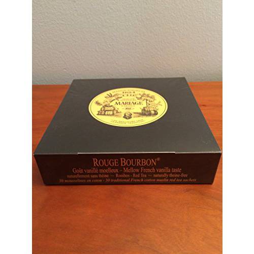 Mariage Frères - ROUGE BOURBON® - Box of 30 traditional french muslin tea sachets