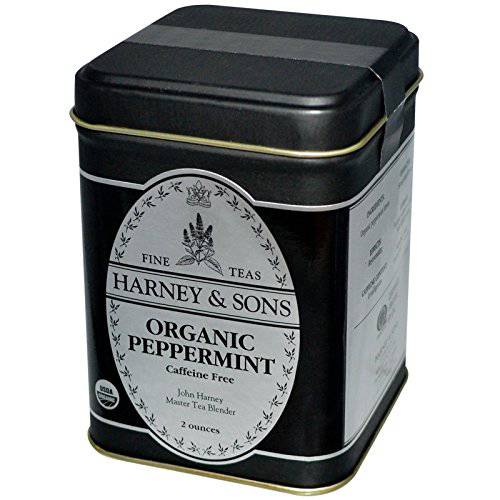 Harney & Sons Organic Peppermint Tea, 1.5 Oz Tin, Loose Tea