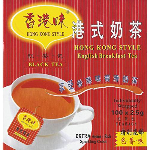Hong Kong Style Black Tea (100 Tea Bags) English Breakfast Tea